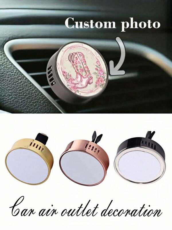 Customized Car Photo Air Vent Clamp, Suitable For Vehicle Interior Decor And Gifts