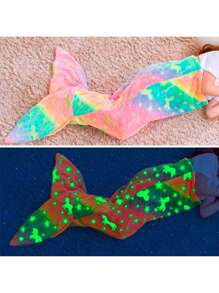 Bolsa de dormir con iluminación infantil, manta con iluminación estilo mermaid y cielo estrellado, decoración navideña