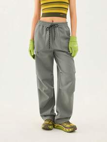 TECTOP Women's Outdoor Thermal Lined Pants, Windproof Warm Breathable Waterproof, Elastic Waist, 2 Large Pockets, Ski & Hiking Trousers, Random Pattern Shipped,Winter - Green - View 4