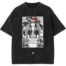 COOL SUMMER X Hello KittyS T-Shirt Popular T Shirts Short Sleeves Y2K Funny Tops Beach Cotton O Neck Oversized Clothes - màu đen - Xem 1