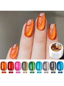 MORDDA 9 colores 5g Nuevo gel de uñas magnético semi-permanente de ojos de gato reflectante popular Contiene imanes para salón de uñas DIY de UV LED de larga duración para el salón de uñas