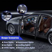 Car LED Bulbs 24 Pcs, Auto Super Bright Warm White 6500K Festoon Bulb Kit T10 31mm 42mm, Universal Lights Interior Replament Acssories For Dome Map Door Linse Light(White)