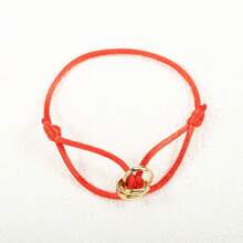 1 Pieza Brazalete de acero inoxidable ajustable hecho a mano con 3 círculos huecos, joya minimalista unisex como regalo para parejas