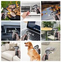 强力迷你涡轮风扇，Type-C 充电涡轮喷射风扇汽车吹雪 130000 RPM 清洁吹风机工具 4 档可调便携式电动空气除尘器 - 黑色 - 查看 3