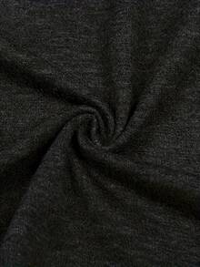 Camiseta de Talla con Estampado de Gato, Camiseta Casual de Cuello Redondo y Manga Corta, Ropa de Talla para Mujeres - Negro - Ver 4