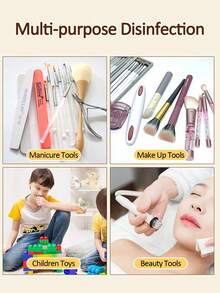 SWEET UV Nail Tool Sterilizer Box, With Blue Light, Multi-Functional USB Nail Tool Sterilizer & Aromatherapy Box, Suitable For Professional Nail Salons, Nail Tools, Makeup Tools, Tweezers, Jewelry, Phones, Watches, Keys, Etc. - White - View 9