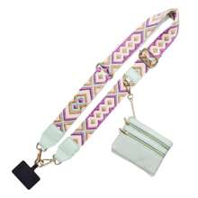 1 Set Of Mobile Phone Straps, Zippered Coin Purse, Cross-Body Mobile Phone Strap, Zippered Wallet, Mobile Phone Crossbody Or Wrist Strap, Perfect Outdoor Companion, Unisex, Beautiful And Comfortable, Adjustable, Can Be Freely Combined, Christmas, Christmas, Day, Mother's Day, Birthday Party Gifts Gifts For Mother, Family, Friends, Birthday, Holiday Phone Charm, Phone Chain