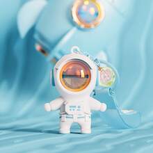 Car Keychain - Enfeite de luminária de pôr do sol de astronauta - rosa - Ver 9