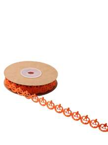 1/4pcs 10m Halloween Ribbon - Black, White, Orange, Purple - Pumpkin, Bat, Ghost, Net Craft Ribbon Decoration, Suitable For Parties, Gift Wrapping, DIY Wreaths, Bouquets, Decoration Home Decor Halloween Decor Fall Decor Room Decor Autumn Decor