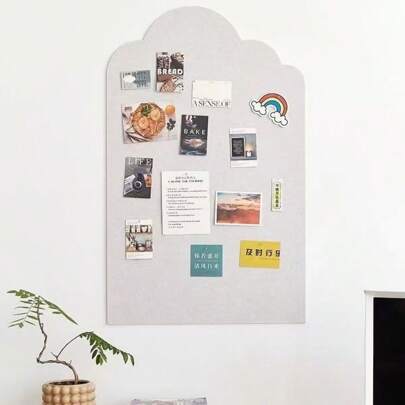 Adesivo de parede decorativo de cor sólida sem necessidade de perfuração, 1 peça, placa de decoração multifuncional, parede de fotos, para material escolar, volta às aulas