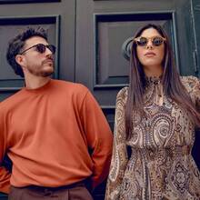 ZENOTTIC Polarized Round, Stylish For Men And Women Retro Classic, Multi-Style Selection - 棕色半/綠色 - 查看 6