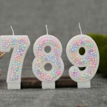 1 pieza Candles de bola con colores pastel, decoraciones para la Top de pasteles, accesorios de candle de regalo de cumpleaños, candys para aniversario, adecuados para celebraciones de aniversario y celebraciones