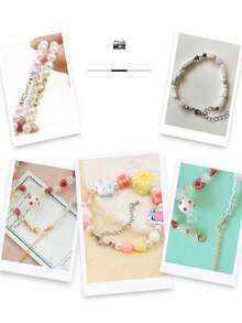 1 个盒子包含：金银色跳环、龙虾扣、延长链、填充珠、1 件钳子、1 件镊子、1 件 DIY 珠宝制作用品