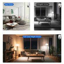 4 件/1 件 1080P 高清无线安全摄像头，清晰夜视，应用程序控制，USB 充电，360° 平移，运动检测，双向音频，无需电池，支持 2.4G Wi-Fi，可壁挂，户外监控|现代安全摄像头|高清镜头 - 彩色 - 查看 6