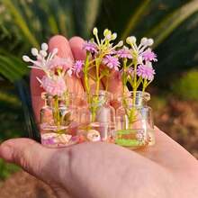 1pcs Random Bottom & Floral Design Super Bright Glow In The Dark Vase, Artificial Flowers, Creative Car Dashboard/Desk Glass Decor - Nhiều màu - Xem 8