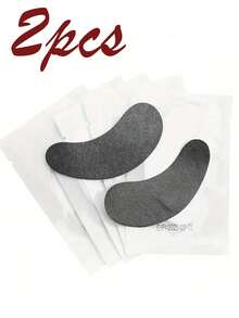 100 Stücke/2 Stücke Gepfropfter Wimpern Augen Pad, schwarze Folie isoliert Wimpern Pad, transparente Verpackung schwarze Folie Augen Pad, Augen Pad, Wimpern Blatt, für Wimpernverlängerung Wimpern Spitzen Aufkleber Packung, schwarzer Pad Make-up Tool - Verschiedenfarbig - Übersicht 10