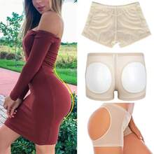 Women's Hollow Butt Enhancement Shorts, Tummy Control And Butt Enhancement-All Season Wear - White - View 6