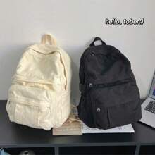 复古风格多功能女士帆布背包、休闲背包、复古牛仔背包