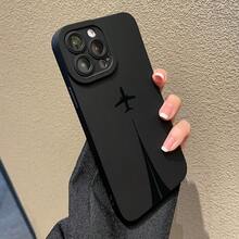 Minimalist Black Airplane Pattern Phone Case Compatible With IPhone 16/16Plus/16Pro/16ProMax/IPhone 15/15Plus/15Pro/15ProMax/IPhone 14/14Plus/14Pro/14ProMax/IPhone 13/13Pro/13ProMax/IPhone 12/12Pro/12ProMax/IPhone 11/IPhone11Pro/11Pro Max/Dustproof Personalized Shockproof - 混合顏色 1 - 查看 7