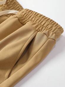 4pcs Men's Solid Color Basic Casual Sweatpants With Pockets And Drawstring Waist, Suitable For Spring, Autumn, Summer Street Fashion, Jogging, Travel, Vacation, Outdoor Commute, And Camping, Ideal Gift For Husband Or Boyfriend - Multicolor - View 4