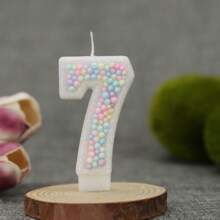 1 pieza Candles de bola con colores pastel, decoraciones para la Top de pasteles, accesorios de candle de regalo de cumpleaños, candys para aniversario, adecuados para celebraciones de aniversario y celebraciones