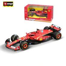 BURAGO Modelo de auto de carreras  SF-24 F1 a escala 1:43, juguete de coche para niños, coleccionable, regalo de cumpleaños para niños - Multicolor - Ver 2