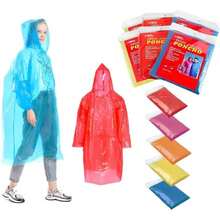Ponchos Impermeables Desechables – Pack de 5 Colores Surtidos - Multicolor - Ver 2