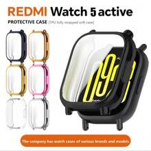 1pc Stainless Steel Band+Case For Redmi Watch 5 Active, Magnetic Buckle Steel Strap +Tpu Protective Case Smart Watch Band