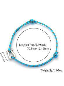 diffone Fashion Handmade 2mm Rope Adjustable Bracelet Charms Stainless Steel Easy Hook Men Bracelet For Men Armband Jewelry - Minimalist Bracelet Style - View 3