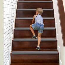 10m Non-Slip Stair Strip, Self-Adhesive Stair Edge Strip, Flexible PVC Step Edge Strip - 灰色 - 查看 6