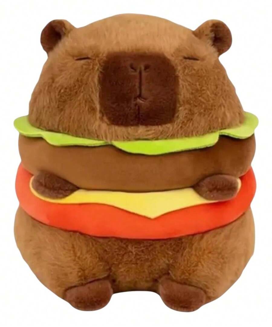 Peluche Capibara Hambuerguesa - Café integral - Ver 1