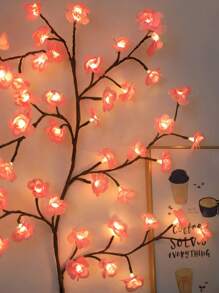 1 Stück Kirschblüten Rebe Lampe, 96/144 LED, USB Stromversorgung, 8 Beleuchtungsmodi, flexibel und bläsbar, romantische DIY Blumen Dekorationslampe, geeignet für Innen- und Außenbereich im Sommer und Herbst, Hochzeit und Valentinstag Deko, Wohnzimmer und Schlafzimmer, Weihnachtsgeschenk, Geburtstagsgeschenk