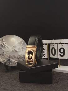 1 条男士休闲高端皮带，字母扣设计，长度 120 厘米，低调奢华，秋季、万圣节聚会上吸引异性的绝佳配饰 - 彩色 - 查看 5