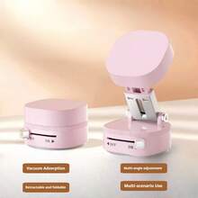 Soporte magnético para teléfono con ventosa de succión manual 2025 nuevo, aplicable para fotografía de escritorio/selfie en el espejo/refrigerador y otras superficies lisas, adecuado para 15/Pro/iPad, de doble uso para conducción en automóvil y oficina, material ABS, se adapta a la rejilla de ventilación del automóvil y la consola central - Multicolor - Ver 18