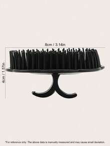 1 Pc Shampoo Brush, Hair Scalp Brush ,Dandruff Cleaning Brush Shower Scalp Shampoo Brush Scalp Massager,Shower Comb For Deep Cleaning Hair Men's Hand Brush, Beard Brush Pet Grooming Round Palm Brush,Back To School,Travel Holiday Essentials,Hair Accessories For Women - Multicolor - View 3