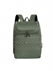 Esta mochila aislada de 17L es gruesa, de moda y tiene una gran capacidad, lo que la convierte en una opción ideal para acampar y ir de picnic. Es impermeable y a prueba de fugas, con un forro de tela Oxford, cierre de cremallera, correas ajustables para los hombros y disponible en varios colores. Es una opción práctica para el nuevo año escolar. - Verde - Ver 9