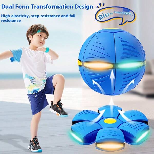 1 pieza Pelota saltarina transformable Flyover 2025 - Material TPU anti-explosión, retroalimentación de rebote de varios modos, entrenador de agilidad para adultos, equipo de fitness al aire libre, regalo deportivo de cumpleaños, equipo quema-grasa navideño, gadget de entrenamiento de Año Nuevo, regalo de cumpleaños, regalo de Navidad, regalo de Halloween, regalo perfecto