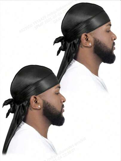 1 قطعة عصابة بارمية لرأس الرجال على طراز القراصنة، عصابة كاجوال قابلة للتنفس وشبيهة بالحرير للأنشطة الرياضية الخارجية