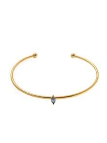 1 件 Ins 风格不锈钢十二月诞生石镶嵌锆石手链，真空镀 18K 金，展现优雅和女性魅力，女士珠宝 - 金色 - 查看 10