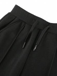 Annil 女童男童中年幼儿童装抓绒全腰针织裤冬季