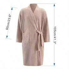 Four Seasons Uniwersalny ręcznik kąpielowy, szlafrok, spódnica kąpielowa z długim rękawem dla dorosłych, chłonny, ładny, szybkoschnący szlafrok domowy dla par, długi szlafrok