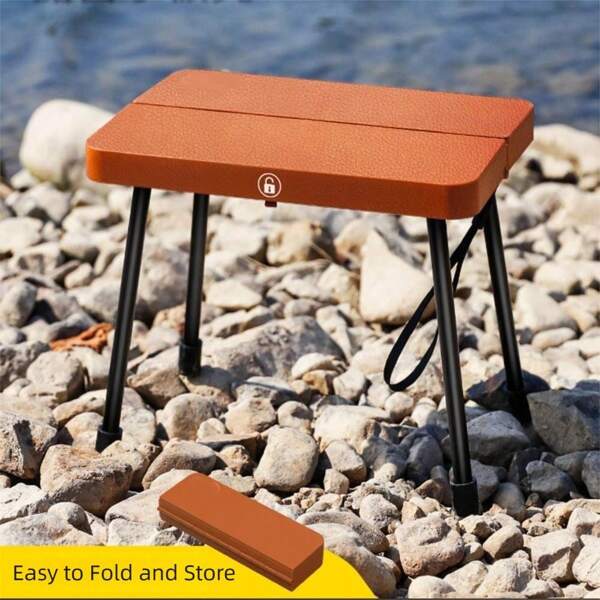 Portable Camping Folding Chair Aluminum Alloy Small Bench Foldable Stool For Picnic Poolside Outdoor Gardening