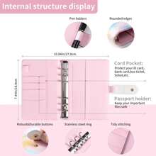 A6 Budget Binder - Elegant Appearance With An Oil Painting Feel - Equipped With A Budget Tracker - Suitable For Household Spending Saving Budget Expenses And Financial Organization For Women Wallet Mini Wallet Purse Wallet Wristlet Wallet Coin Wallet