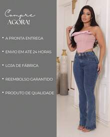 Women's Flare Jeans High Waist Premium With Lycra Bell Bottom Butt Lifting Comfortable - Đá cẩm thạch trung bình - Xem 6