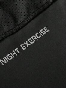 Herren Lässig Sportanzug, Outfit mit Buchstaben Muster für Outdoor, Fitness, Läss, Team, geeignet für Frühling, Herbst und Winter