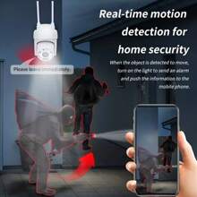 1 pieza/2 piezas Cámara de seguridad de alta definición 1080P, Cámara domo, Conexión inalámbrica WiFi, Cámara de vigilancia interior/exterior de 2,4GHz, Monitor de seguridad exterior de alta definición 2K, Monitoreo panorámico de 360°, Visión nocturna a color, Audio bidireccional, Alimentada por USB