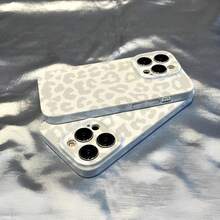 Grey And White Leopard Print Glossy - Surface Phone Case With Precision Suitable For Compatible With Iphone17,16, 15, 14, 13, 12, 11, PRO MAX, As Well As ,Air, PLUS - 彩色 - 查看 4