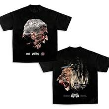 CHARLES OLIVEIRA - Lion Among Lions "Premium" TEE, Boxing T-Shirt, Boxer Tee, Sports Shirt, UFC Shirt, Workout T-Shirt, Gift For Him Gift For Her Hoodie Sweatshirt Crewneck Cotton Menswear Top Clothing Streetwear - màu đen - Xem 1