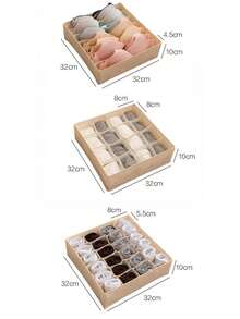 1pc 7/16/24 Compartment Underwear Storage Box, Foldable Storage Box, Home Compartment Bra Fabric Sock Storage And Organizing Bag, Home Wardrobe Drawer Style Mesh Underwear Storage Box, Foldable Organizing Box With Mesh Bra Fabric Socks. Clothing Cabinet Storage, Storage Box. Separate Clothing Storage. Convenient And Practical. - Multicolor - View 8