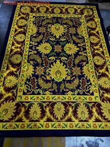 1pc Exotic Floral Pattern Area Rug, Home Decor Carpet, Stain Resistant, Comfortable, Dust-Proof, Easy To Clean, Suitable For Living Room, Bedroom, Bathroom, Study, Closet, Nursery